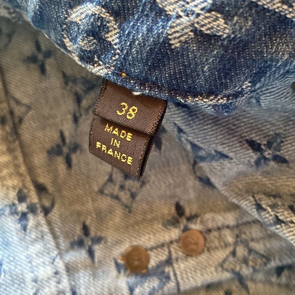 Louis Vuitton monogram denim Jean skirt size 38 - Picture 4 of 6